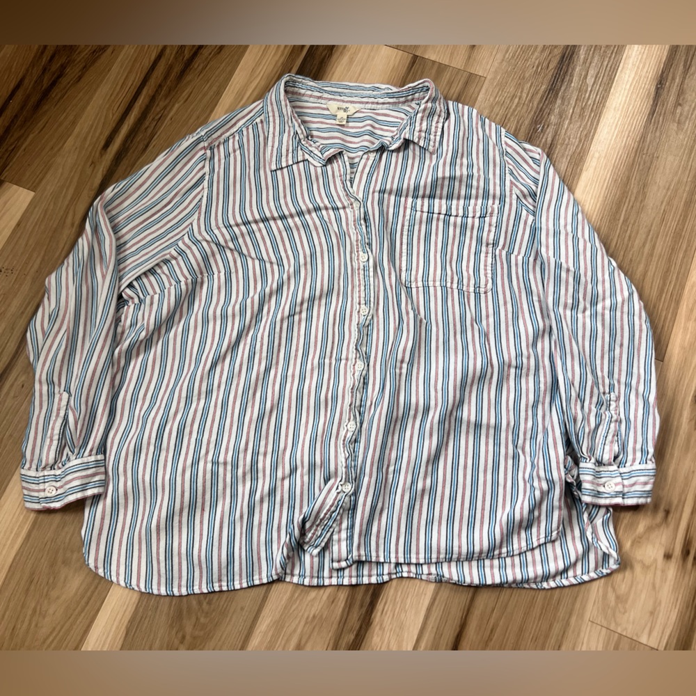Terra & Sky Multicolor soft Striped Casual Shirt size 3XL